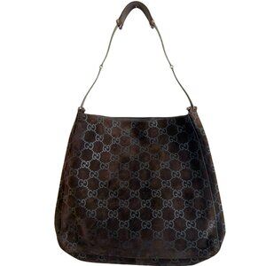 •SOLD•GUCCI Vintage Tom Ford Suede Slim Horsebit Hobo Shoulder Bag